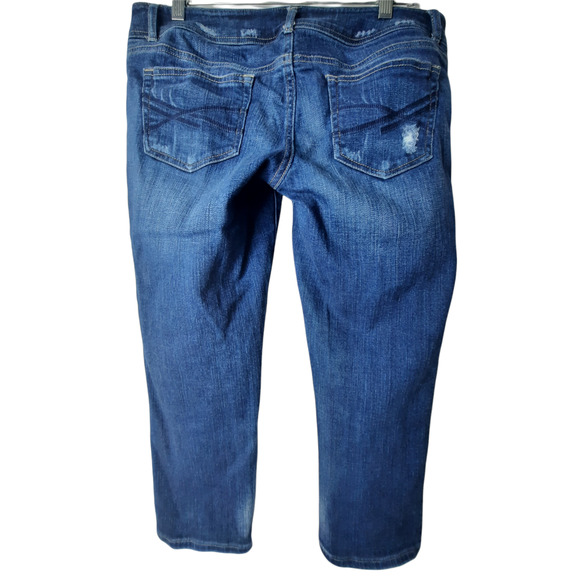 Aeropostale Distressed Capri Jeans Size 11/12 - Picture 2 of 9